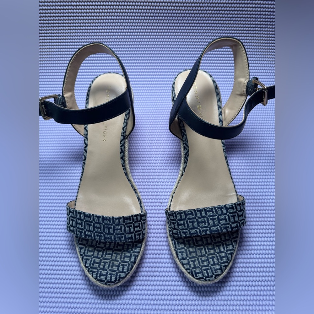 Tommy Hilfiger Blue Patterned Sandals